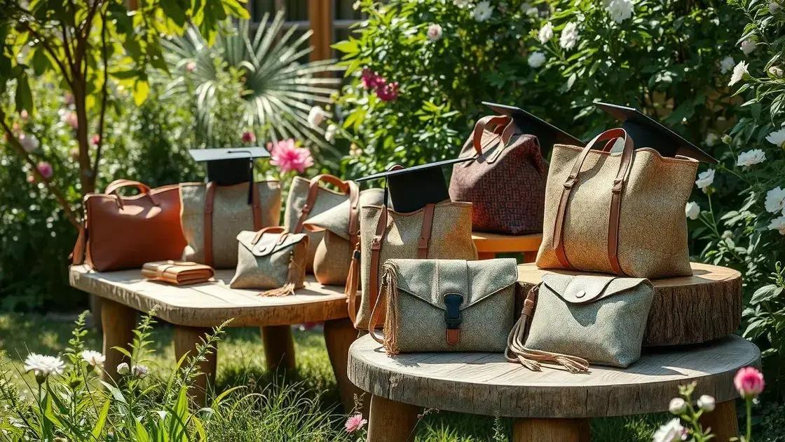Sustainable graduation bag options