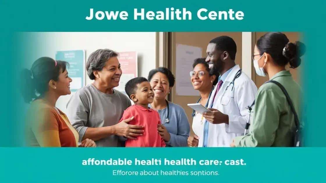 Affordable options for low income health care