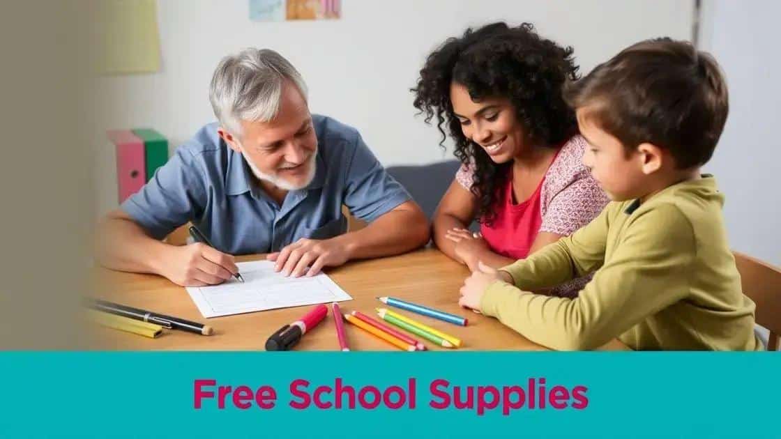 How to apply for free school supplies