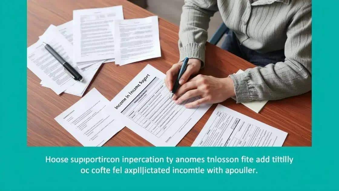 Strategies to qualify for income support