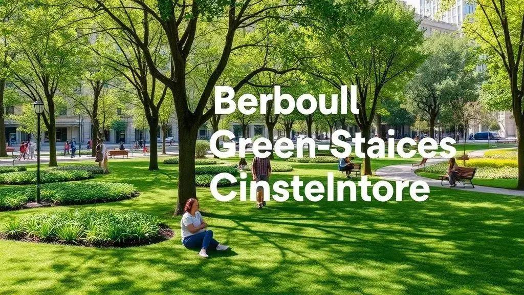 Urban green space initiatives: transforming city living