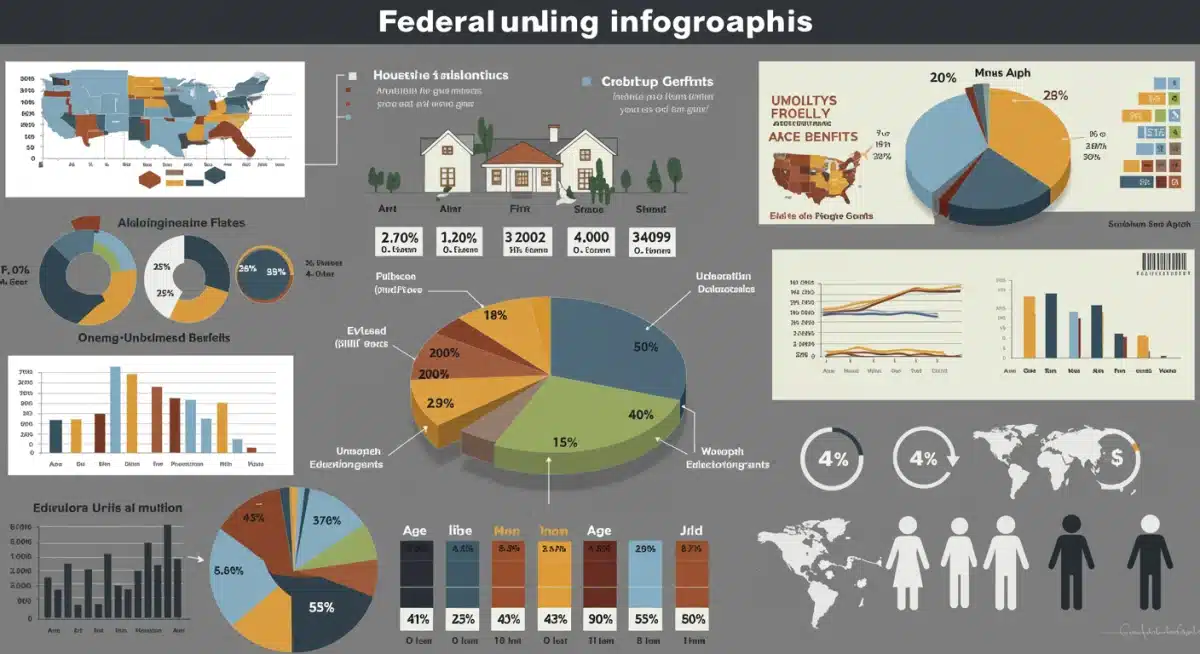 Infographic detailing federal aid distribution categories