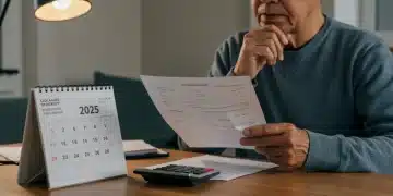 Disabled individual reviewing Social Security Disability benefit statements for 2025, emphasizing financial planning and the COLA increase.