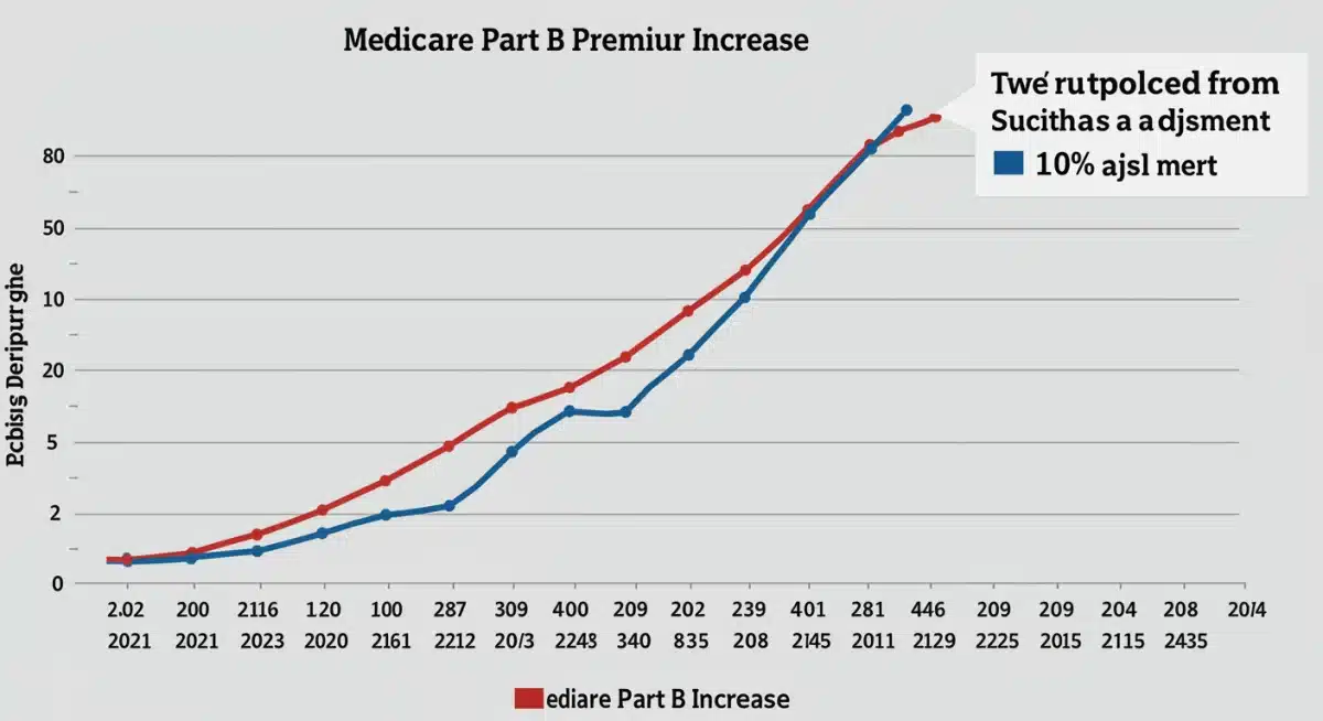 Projected Medicare Part B premium increase 2026 graph