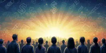 Americans benefiting from ACA subsidies in 2026 with financial aid symbols.