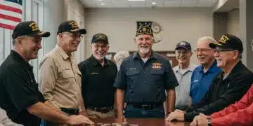 Veterans receiving information about new benefits programs in 2026
