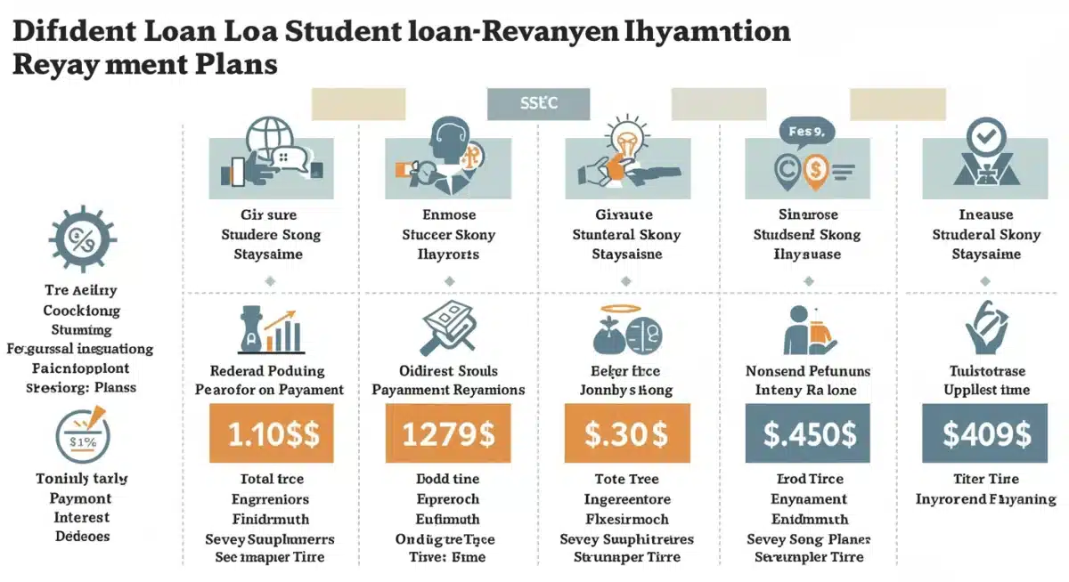 Infographic comparing federal student loan repayment plans and their benefits