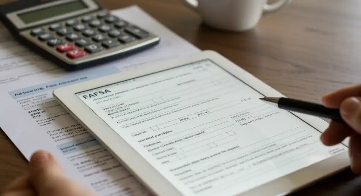 Filling out FAFSA form for Pell Grant eligibility