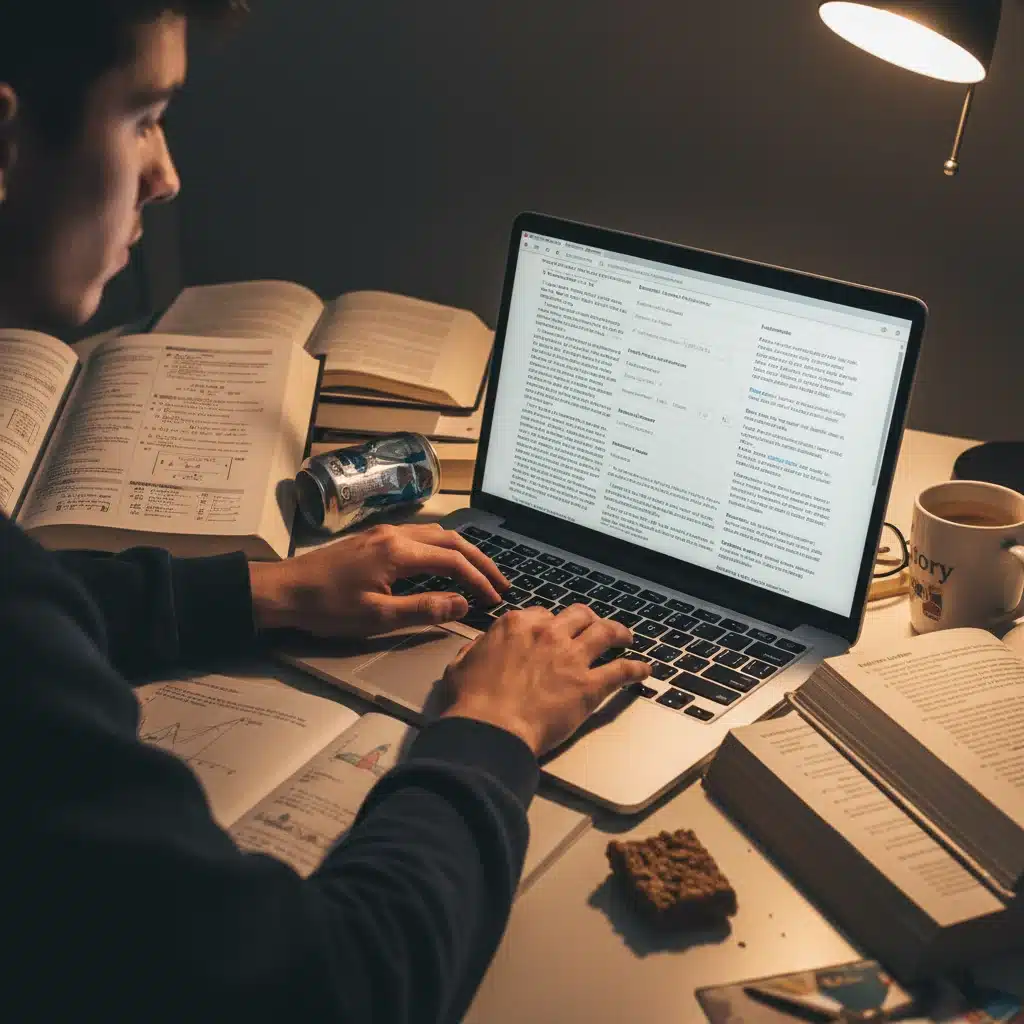 Student diligently applying for STEM scholarship online