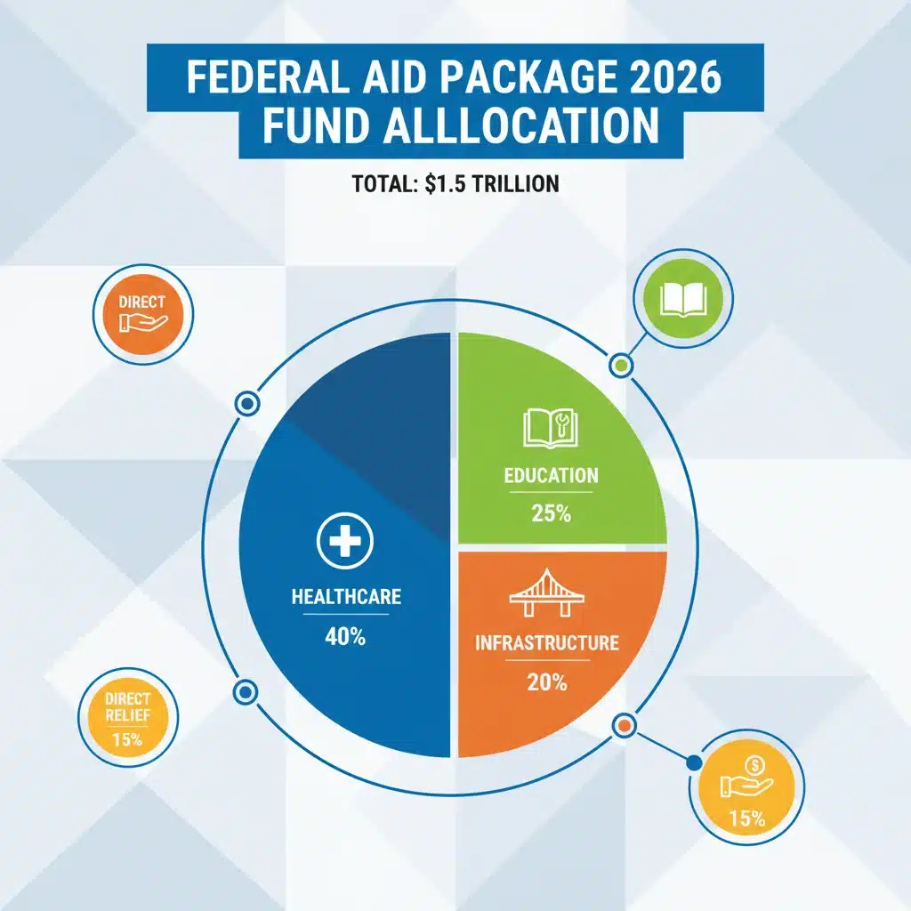 Infographic showing federal aid package 2026 fund allocation